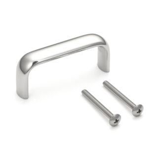 Poignée de meubles en acier inoxydable de haute qualité en SUS304 (V2A), polie brillante, 50 mm (2 ») DS-50M. Poignée de porte en acier inoxydable en SUS304 (V2A), polie brillante, pour bateau, yacht, cuisine en acier inoxydable, hôtel de plage, cabi