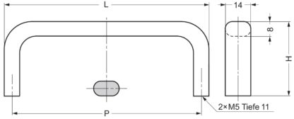 Poignée de meuble en acier inoxydable de haute qualité en SUS304 (V2A), satiné mat, 83 mm (3.3 ») ECH-75S. Poignée de porte en acier inoxydable en SUS304 (V2A), satiné mat, pour bateau, yacht, cuisine en acier inoxydable, hôtel de plage, cabinet médi – Image 2