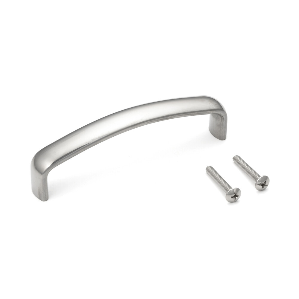 Poignée de meuble en acier inoxydable SUS316, 101,6 mm (4″), EK-R640/M et EK-R640/S. Poignée de meuble, fabriquée à partir du meilleur acier inoxydable V4A (SUS316) pour des installations de haute qualité, ainsi que pour une utilisation en extérieur, dans des environnements humides et difficiles de Sugatsune / LAMP® (Japon)