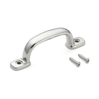 Poignée de meuble en acier inoxydable SUS316, 120 mm (4,8″) 2LC-120. Poignée en acier inoxydable V4A (SUS316) de qualité supérieure, sans corrosion, pour des installations de haute qualité, ainsi que pour une utilisation en extérieur, dans des environnements humides, rugueux et hautement corrosifs de Sugatsune / LAMP® (Japon)