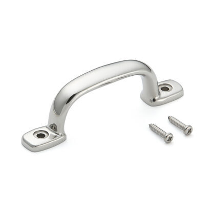 Poignée de meuble en acier inoxydable SUS316, 120 mm (4,8″) 2LC-120. Poignée en acier inoxydable V4A (SUS316) de qualité supérieure, sans corrosion, pour des installations de haute qualité, ainsi que pour une utilisation en extérieur, dans des environnements humides, rugueux et hautement corrosifs de Sugatsune / LAMP® (Japon)