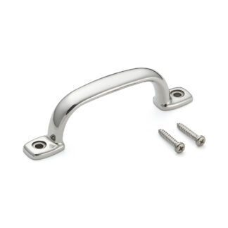 Poignée de meuble en acier inoxydable SUS316, 150 mm (6″) 2LC-150. Poignée en acier inoxydable V4A (SUS316) de qualité supérieure, sans corrosion, pour des installations de haute qualité, ainsi que pour une utilisation en extérieur, dans des environnements humides, rugueux et hautement corrosifs de Sugatsune / LAMP® (Japon)