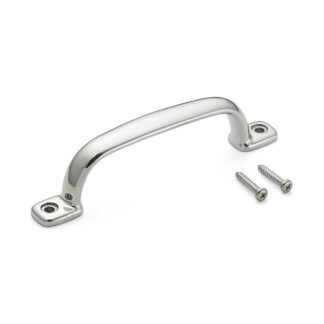 Poignée de meuble en acier inoxydable SUS316, 180 mm (7,1″) 2LC-180. Poignée en acier inoxydable V4A (SUS316) de qualité supérieure, sans corrosion, pour des installations de haute qualité, ainsi que pour une utilisation en extérieur, dans des environnements humides, rugueux et hautement corrosifs de Sugatsune / LAMP® (Japon)