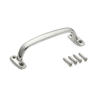 Poignée de meuble en acier inoxydable SUS316, 180 mm (7,1″) 4LC-180. Poignée en acier inoxydable V4A (SUS316) de qualité supérieure, sans corrosion, pour des installations de haute qualité, ainsi que pour une utilisation en extérieur, dans des environnements humides, rugueux et hautement corrosifs de Sugatsune / LAMP® (Japon)