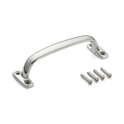 Poignée de meuble en acier inoxydable SUS316, 180 mm (7,1″) 4LC-180. Poignée en acier inoxydable V4A (SUS316) de qualité supérieure, sans corrosion, pour des installations de haute qualité, ainsi que pour une utilisation en extérieur, dans des environnements humides, rugueux et hautement corrosifs de Sugatsune / LAMP® (Japon)