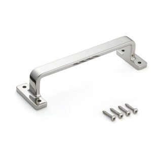 Poignée de meuble en acier inoxydable SUS316, 280 mm (11,1″) FT-280. Poignée solide et stable en acier inoxydable V4A (SUS316) de qualité supérieure pour les installations de haute qualité, les espaces extérieurs, les environnements humides, rugueux et hautement corrosifs de Sugatsune / LAMP® (Japon)