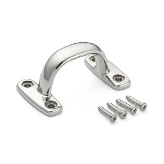 Poignée de meuble en acier inoxydable SUS316, 82 mm (3,3″) 4LC-82. Poignée en acier inoxydable V4A (SUS316) de qualité supérieure, sans corrosion, pour des installations de haute qualité, ainsi que pour une utilisation en extérieur, dans des environnements humides, rugueux et hautement corrosifs de Sugatsune / LAMP® (Japon)