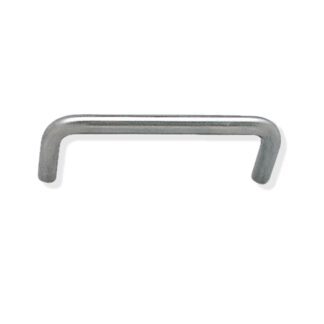 Poignée de meuble en acier inoxydable SUS316, 96,9 mm (3,9″) SWP-635/S. Poignée en arc, fabriquée à partir du meilleur acier inoxydable V4A (SUS316) sans corrosion pour des installations de haute qualité, ainsi que pour une utilisation en extérieur, dans des environnements humides, rugueux et hautement corrosifs de Sugatsune / LAMP® (Japon)