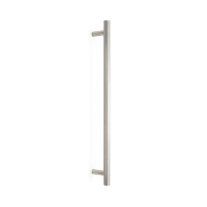 Poignée de porte en acier inoxydable SUS304, 600 mm (23.7 ») SSH-2560. Poignée de porte en acier inoxydable massif en acier inoxydable V2A, satin mat, pour porte de pièce, machine de production, train, bus, véhicule spécial, par Sugatsune / LAMP® (Ja