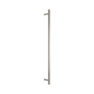 Poignée de porte en acier inoxydable SUS304, 800 mm (31.5 ») SSH-2580. Poignée de porte en acier inoxydable massif en acier inoxydable V2A, satin mat, pour porte de pièce, machine de production, train, bus, véhicule spécial, par Sugatsune / LAMP® (Ja