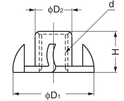 4 pièces d’écrou d’entraînement avec filetage M6, en acier robuste, surface : galvanisé, jaune, 19 mm (0,8 »), SC-124-6. Rainure d’enfoncement, pour vis, base de canapé, base d’armoire, roulette de meuble, construction de maisons préfabriquées et bie – Image 2