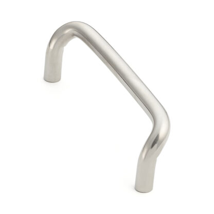 Poignée de porte ergonomique en acier inoxydable V2A (SUS304), 108 mm (4,3″) H-75-C-108. Poignée de porte ergonomique en acier inoxydable de haute qualité en acier inoxydable V2A (SUS304), poli miroir, pour environnements humides, navires, construction mécanique par Sugatsune / LAMP® (Japon)