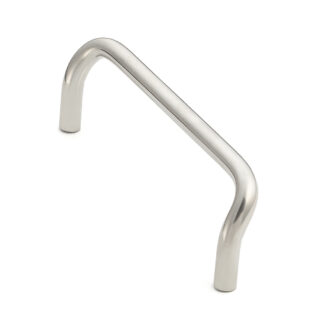 Poignée de porte ergonomique en acier inoxydable V2A (SUS304), 128 mm (5.1″) H-75-C-128. Poignée de porte ergonomique en acier inoxydable de haute qualité en acier inoxydable V2A (SUS304), poli miroir, pour environnements humides, navires, construction mécanique par Sugatsune / LAMP® (Japon)