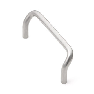 Poignée de porte ergonomique en acier inoxydable V2A (SUS304), 86 mm (3,4″) H-75-C-86. Poignée de porte ergonomique en acier inoxydable de haute qualité en acier inoxydable V2A (SUS304), poli miroir, pour environnements humides, navires, construction mécanique par Sugatsune / LAMP® (Japon)