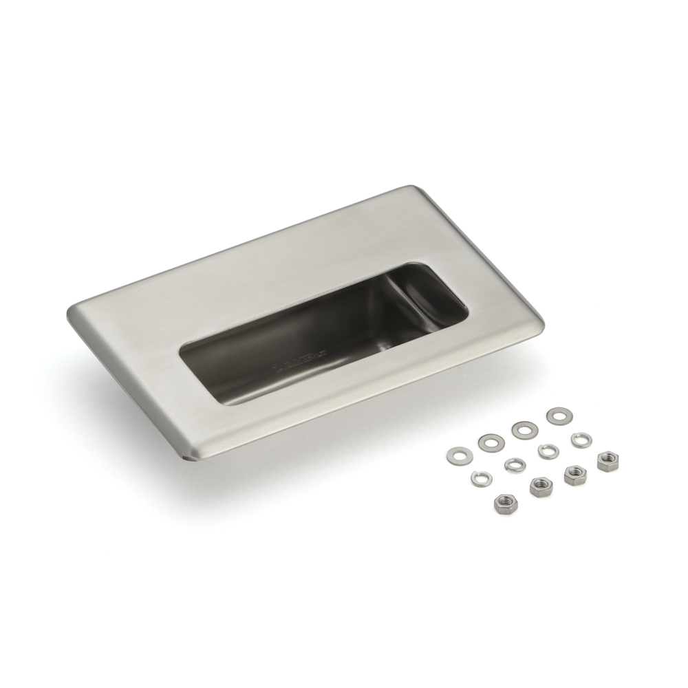 Poignée exclusive en acier inoxydable SUS304, 138 mm (5-7/16) HH-FB-1. Coque de poignée en acier inoxydable en acier inoxydable V2A, satiné mat, pour tiroirs, armoires, environnements humides, bateaux, machines, appareils de Sugatsune / LAMP® (Japon)