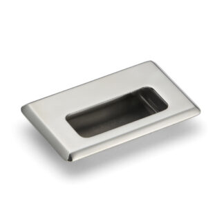 Poignée exclusive en acier inoxydable SUS304, 94 mm (3-11/16") HH-FC-3M. Coque de poignée en acier inoxydable en acier inoxydable V2A, poli miroir, pour tiroirs, placards, environnements humides, navires, machines, appareils de Sugatsune / LAMP® (Japon)