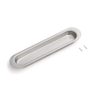 Poignée ovale exclusive en acier inoxydable SUS304, 150 mm (5-29/32") HN-150SH. Coque de poignée ovale en acier inoxydable en acier inoxydable V2A, satiné mat, pour tiroirs, armoires, environnements humides, bateaux, yachts, caravanes de Sugatsune / LAMP® (Japon)
