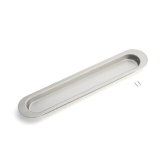 Poignée ovale exclusive en acier inoxydable SUS304, 250 mm (9-27/32") HN-250SH. Coque de poignée ovale en acier inoxydable en acier inoxydable V2A, satiné mat, pour tiroirs, armoires, environnements humides, bateaux, yachts, caravanes de Sugatsune / LAMP® (Japon)