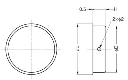 Poignée ronde exclusive en acier inoxydable SUS304, ⌀36 mm (1-13/32") SMH-37. Coque de poignée ronde en acier inoxydable en acier inoxydable V2A, mat satiné, pour tiroirs, armoires, environnements humides, bateaux, yachts, caravanes de Sugatsune / LAMP® (Japon) – Image 2