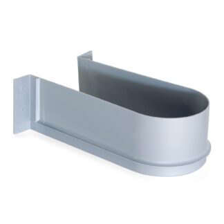 Découpe de siphon incurvée, en plastique, surface : gris, protection de siphon 3044421. pour meuble sous-vasque, armoire de cuisine, armoire de salle de bain, siphon, drain et bien plus encore, par EMUCA