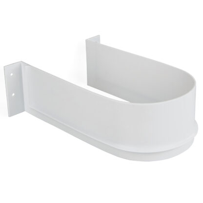 Découpe de siphon incurvée, en plastique, surface : blanc, protection 3044415. siphon pour meuble vasque, armoire de cuisine, armoire de salle de bain, siphon, drain et bien plus encore, par EMUCA
