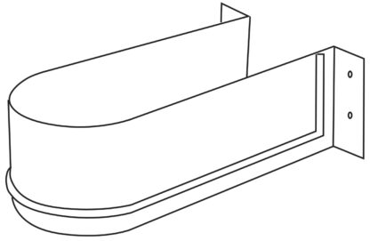 Découpe de siphon incurvée, en plastique, surface : blanc, protection 3044415. siphon pour meuble vasque, armoire de cuisine, armoire de salle de bain, siphon, drain et bien plus encore, par EMUCA – Image 4