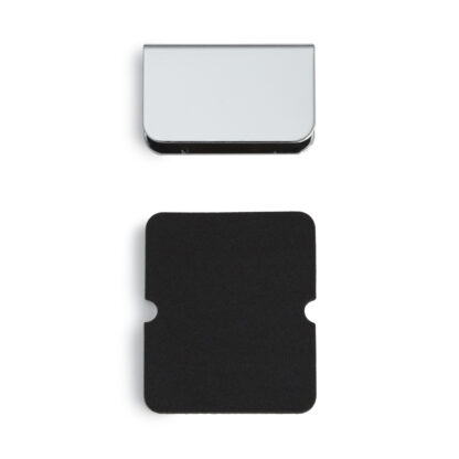 Contre-plaque pour verre d’une épaisseur de 6 mm (15/64 »), en acier, surface : chromée, 35 mm (1-3/8 »), K-110CR et K-110-P6. Contrepartie pour porte d’armoire en verre, moucherolle magnétique et bien plus encore, par Sugatsune / LAMP® (Japon)