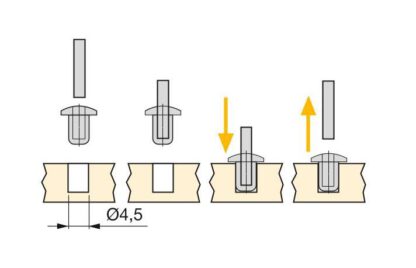 20 pièces de tampons de porte en verre en plastique souple pour le perçage, surface: transparent, 9 mm (0,4 ») 9069820. Tampon de perceuse en plastique souple pour le pressage pour portes vitrées, armoires de cuisine, meubles, tiroirs, portes de meub – Image 3