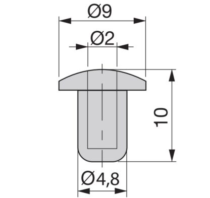 20 pièces de tampons de porte en verre en plastique souple pour le perçage, surface: transparent, 9 mm (0,4 ») 9069820. Tampon de perceuse en plastique souple pour le pressage pour portes vitrées, armoires de cuisine, meubles, tiroirs, portes de meub – Image 2
