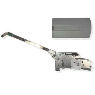 Raccord à clapet pliant GRASS Hetal Kinvaro F-20 Type 4B (UNIQUEMENT le côté gauche) avec support d’ouverture et amortissement de fermeture. Ferrure d'abattant, incl. Couvercle de protection