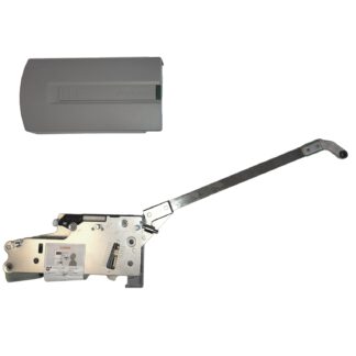 GRASS Hetal Kinvaro F-20 type 6C Ferrure pour volet pliant (côté droit UNIQUEMENT) avec assistance à l'ouverture et amortissement à la fermeture. Ferrure d'abattant, incl. Couvercle de protection