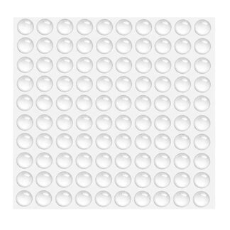 Tampon caoutchouc, tampon élastique transparent, 7 x 1,5 mm, 3005920. Tampon de protection en silicone avec dos autocollant pour porte, armoire, tiroir, clavier, plateau en verre, par EMUCA