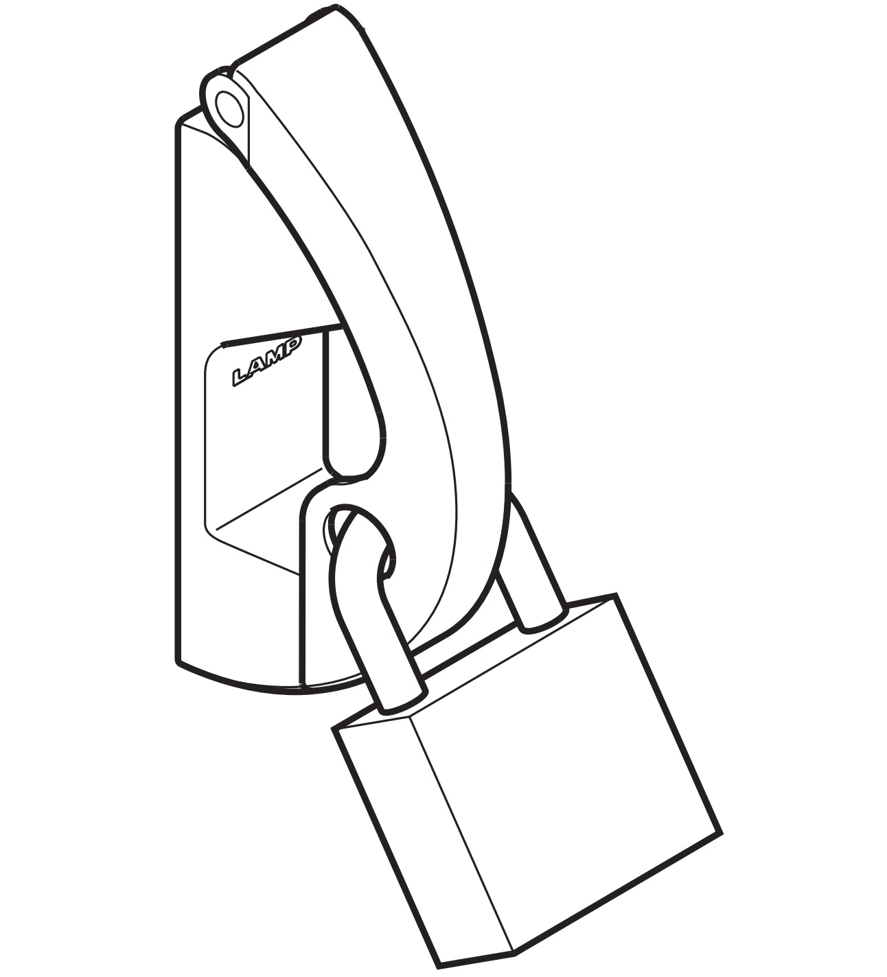 Crochet de haute qualité avec rabat de sécurité en acier inoxydable SUS316, adapté au cadenas, EN-R80-K. Crochet de câble de verrouillage de sécurité V4A pour la construction navale, l’extérieur, l’environnement humide, l’environnement hostile et bien plus encore, par Sugatsune / LAMP® (Japon) – Image 4