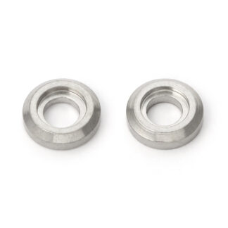 Support de montage en acier inoxydable de haute qualité en 2 pièces en SUS304 (V2A) pour poignées en acier inoxydable avec profil rond et diamètre Φ6 mm (15/64 ») H-42-Z-6. Laveuse en acier inoxydable H-42-Z-6 en SUS304 (V2A) pour yacht, cuisine en a