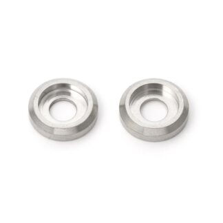Support de montage en acier inoxydable de haute qualité 2pcs en SUS304 (V2A) pour poignées en acier inoxydable avec profil rond et diamètre Φ7 mm (9/32 « ) H-42-Z-7. Laveuse en acier inoxydable H-42-Z-7 en SUS304 (V2A) pour yacht, cuisine en acier in
