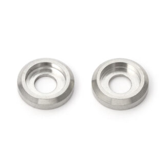 Support de montage en acier inoxydable de haute qualité 2 pièces en SUS304 (V2A) pour poignées en acier inoxydable avec profil rond et diamètre Φ9 mm (23/64 ») H-42-Z-9. Laveuse en acier inoxydable H-42-Z-9 en SUS304 (V2A) pour yacht, cuisine en acie