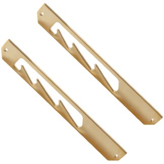 2 pièces Loquet en cuivre de haute qualité, poli brillant, 235 mm (9.3 ») 04.03.040-0. Aménagement de transat en cuivre, brillant, pour transat, transat, chaise longue, transat, chaise à vapeur, chaise pliante, chaise longue en bois, chaise longue, p