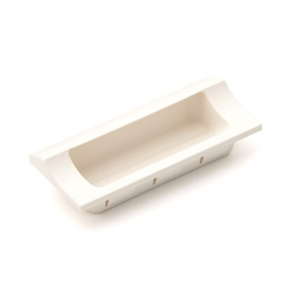 Coque de poignée rectangulaire de haute qualité pour un montage rapide dans un boîtier en tôle en plastique robuste, surface: ivoire, 110 mm (4.4 ») HH-JW110-IV. Poignée d’appareil HH-JW110-IV pour armoires métalliques, boîtier en tôle, par Sugatsune
