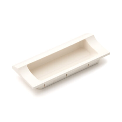 Coque de poignée rectangulaire de haute qualité pour un montage rapide dans un boîtier en tôle en plastique robuste, surface: ivoire, 140 mm (5,6 ») HH-JW140-IV. Poignée d’appareil HH-JW140-IV pour armoires métalliques, boîtier en tôle, par Sugatsune