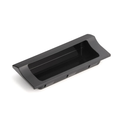 Coque de poignée rectangulaire de haute qualité pour un montage rapide dans un boîtier en tôle en plastique robuste, surface: noir, 140 mm (5,6 ») HH-JW140-BL. Poignée d’appareil HH-JW140-BL pour armoires métalliques, boîtiers en tôle, par Sugatsune