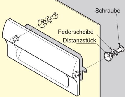 Coque rectangulaire de haute qualité en plastique durable, surface: ivoire, 70 mm (2.8 ») HH-JS70-IV. Poignée de meubles HH-JS70-IV pour tôle, bois, tiroir, armoire métallique, armoire en bois, mobilier de bureau, meubles de chambre à coucher, par Su – Image 5