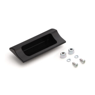 Coque rectangulaire de haute qualité en plastique durable, surface: noir, 90 mm (3.6 ») HH-JS90-BL. Poignée de meubles HH-JS90-BL pour tôle, bois, tiroir, armoire en métal, armoire en bois, meubles de bureau, meubles de chambre à coucher, par Sugatsu
