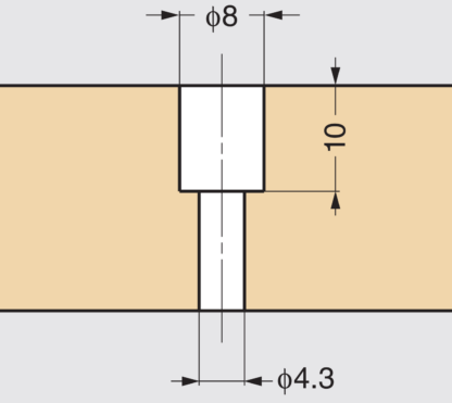 Coque rectangulaire de haute qualité en alliage de zinc solide, surface: chromée, 164 mm (6.5 ») SD-160CR. Poignée de meubles SD-160CR pour tiroir, armoire, mobilier de bureau, meubles de chambre, meubles de cuisine, par Sugatsune / LAMP® (Japon) – Image 4