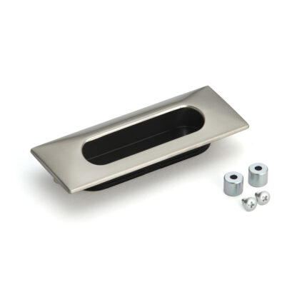 Coque rectangulaire de haute qualité en alliage de zinc massif, finition: bronze blanc, satiné mat, 130 mm (5.2 ») UTZ-130WB. Poignée de meubles UTZ-130WB pour tiroir, armoire, mobilier de bureau, meubles de chambre, meubles de cuisine, par Sugatsune