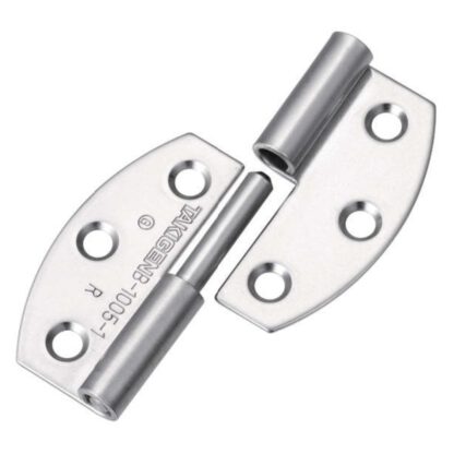 2 pièces de charnière de décollage de haute qualité en acier inoxydable SUS304, surface: poli brillant, 40 mm (1.6 »), version: droite, B-1005-1-R. Charnière phare de haute qualité en V2A pour les environnements humides, les navires, les cuisines ext