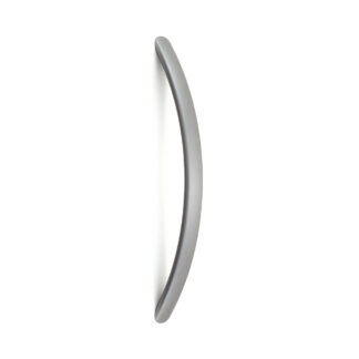 Poignée de boîtier industriel de haute qualité en alliage d’aluminium, surface : aspect acier inoxydable, anodisé, 390 mm (15.4 »), DORS-400S. Poignée en aluminium de haute technologie pour machines de production, équipements de laboratoire, équipeme
