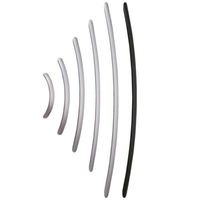Poignée de boîtier industriel en alliage d’aluminium de haute qualité, surface : anodisée noire, 390 mm (15.4 »), DORS-400BL. Poignée en aluminium de haute technologie pour machines de production, équipements de laboratoire, équipements industriels e – Image 3
