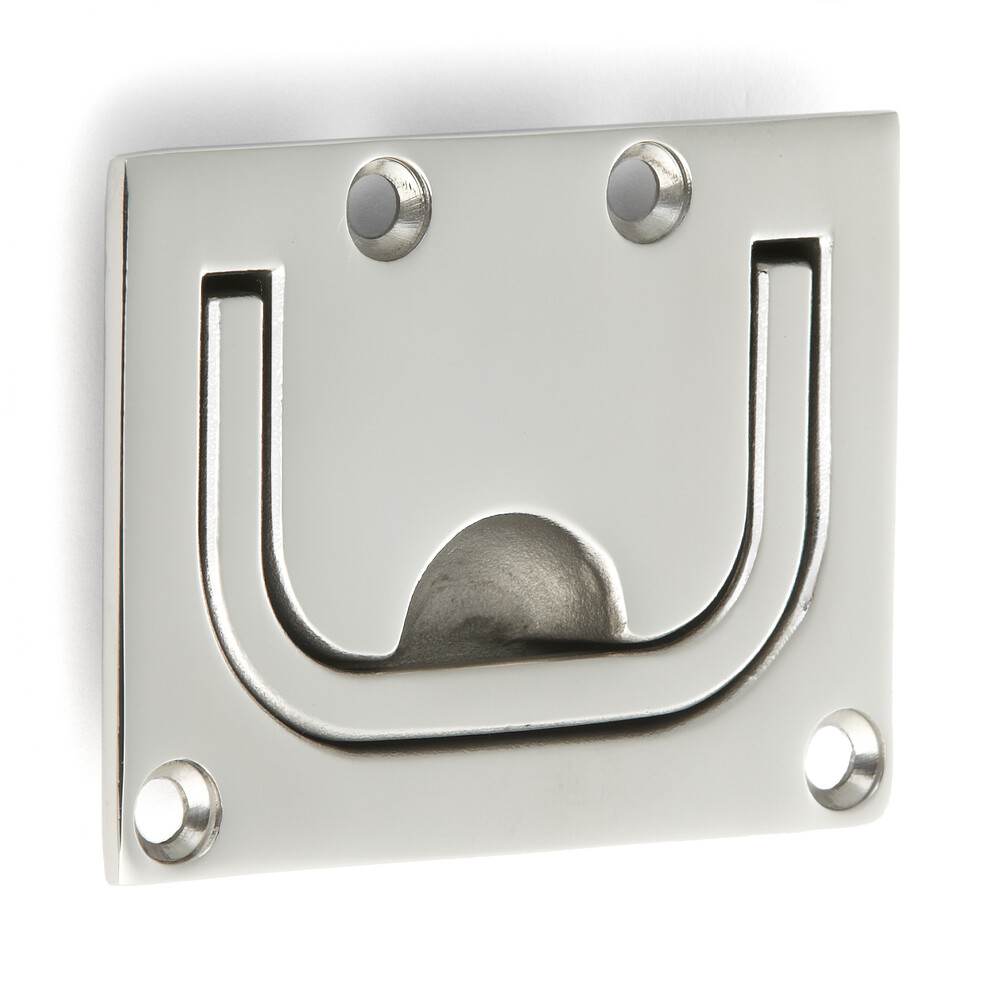 Poignée pliable en acier inoxydable en forme d'anneau V4A, 76 mm (3″) 26700. Poignée pliante de forme ronde en acier inoxydable V4A (SUS316) de la plus haute qualité, adaptée aux environnements humides, difficiles et hautement corrosifs par Sugatsune / LA