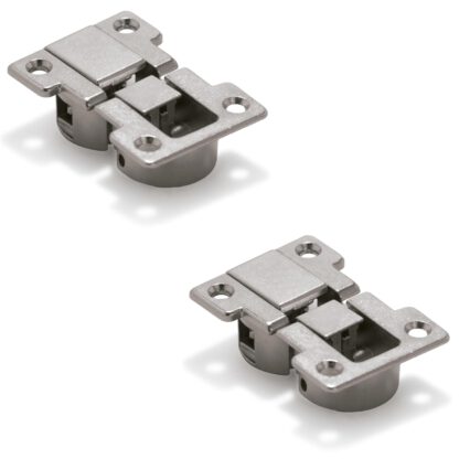 Charnière à clapet 2 pièces Ankor GT-B, amovible, en alliage de zinc, surface : nickelée 1010707. Charnière de compartiment de barre en alliage de zinc pour volets en bois, rabats de meubles, couvercles en bois, compartiment de barre et bien plus encore,
