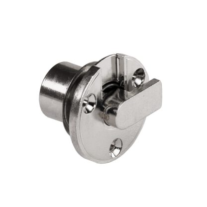 Serrure à rabat de haute qualité en zamak avec rosace cylindrique et deux clés, incl. Gâche, 19 mm (0,8 »), conception : verrouillage différent, 14.07.105-0. Serrure d’entrée en zamak pour les volets, les armoires et bien plus encore, par SISO Danema – Image 4